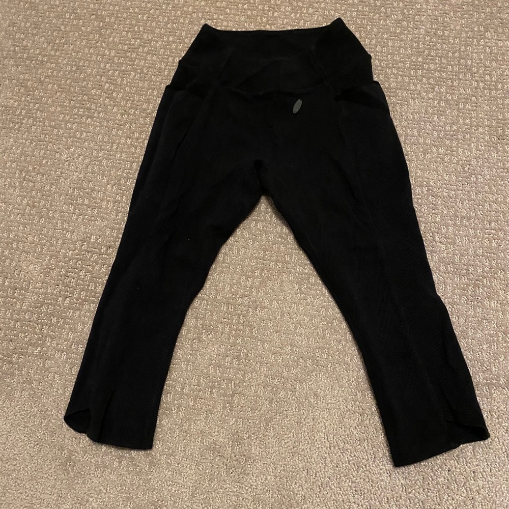 Gym shark black womens crop leggings
